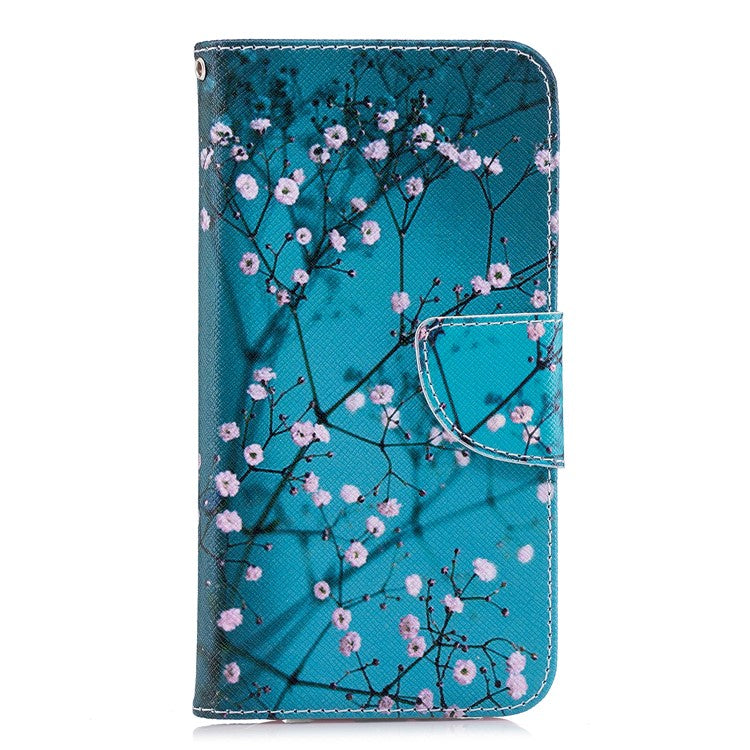 Patterned PU Leather Wallet Flip Shell for Huawei P20 Lite / Nova 3e (China) - Wintersweet