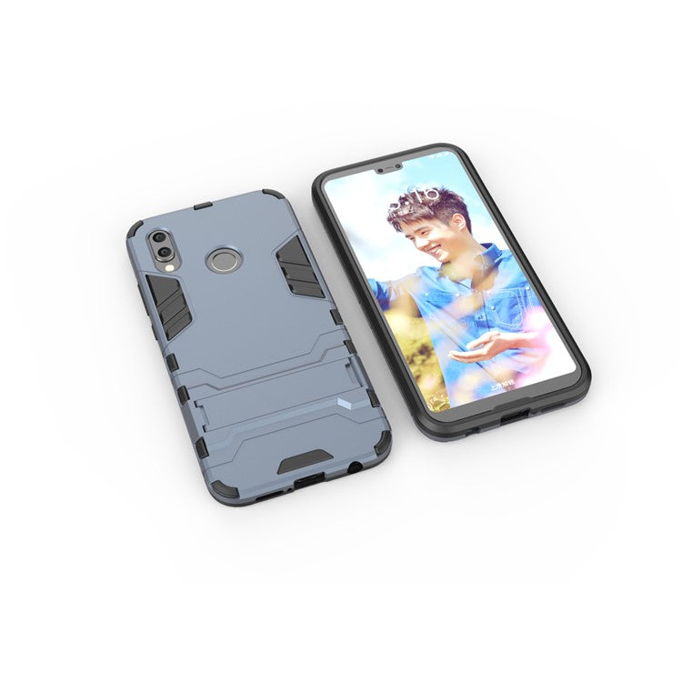 Cool Guard PC TPU Combo Phone Cover with Kickstand for Huawei P20 Lite / Nova 3e (China) - Dark Blue