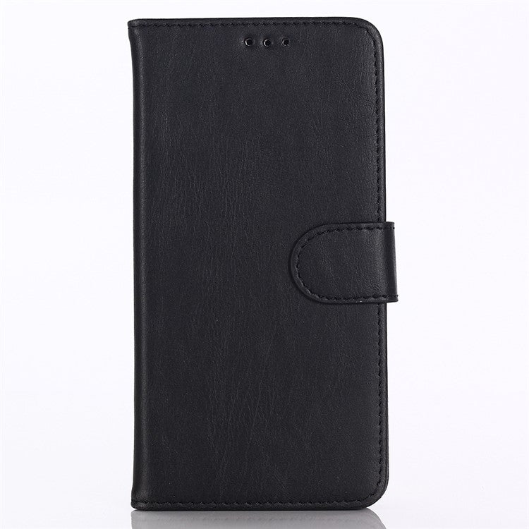 Crazy Horse Texture Retro Style Leather Wallet Stand Case for Huawei P20 Pro - Black