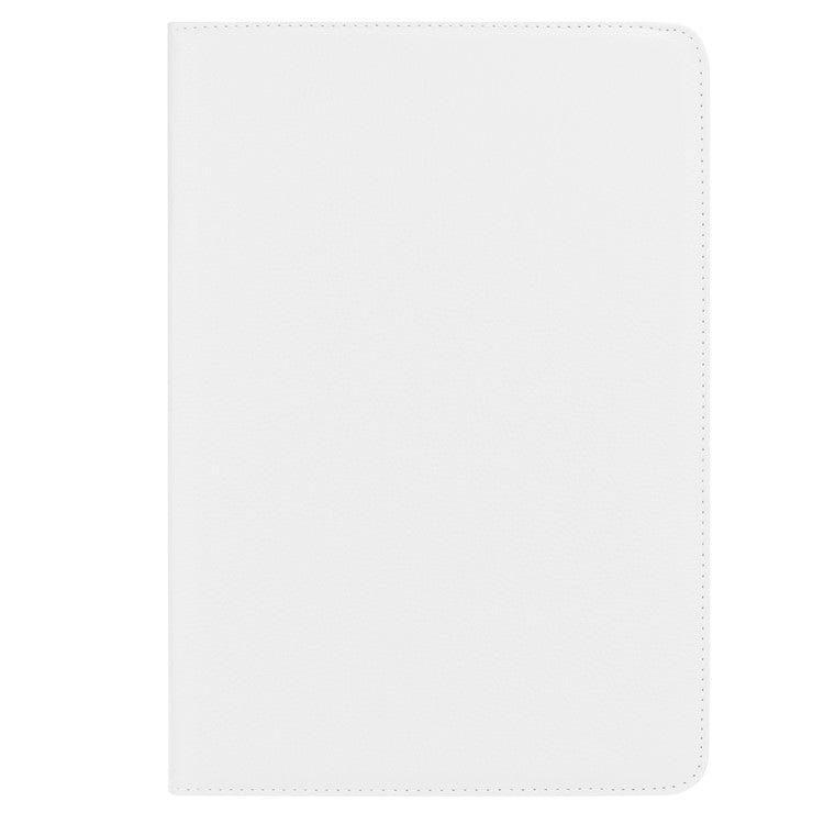 Litchi Grain Leather Stand Tablet Cover for Huawei MediaPad M5 10/M5 10 (Pro) with Elastic Band - White