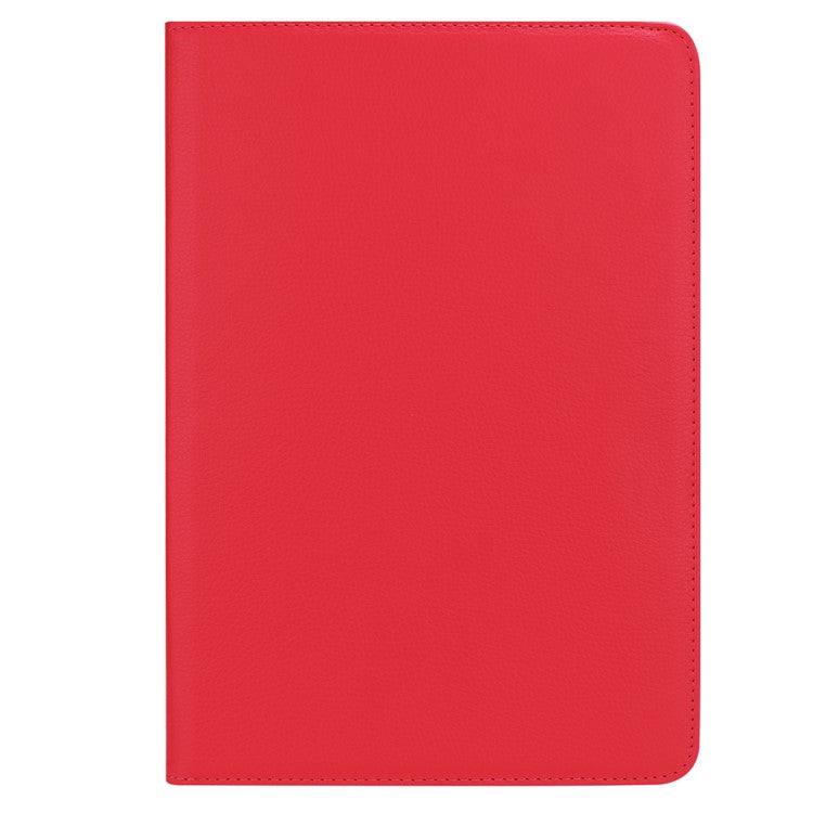 Litchi Grain Leather Stand Tablet Shell for Huawei MediaPad M5 10/M5 10 (Pro) with Elastic Band - Red