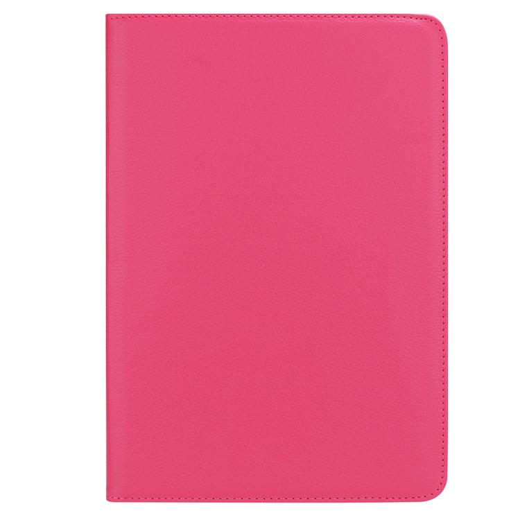 Litchi Grain Leather Stand Folio Case for Huawei MediaPad M5 10/M5 10 (Pro) with Elastic Band - Rose