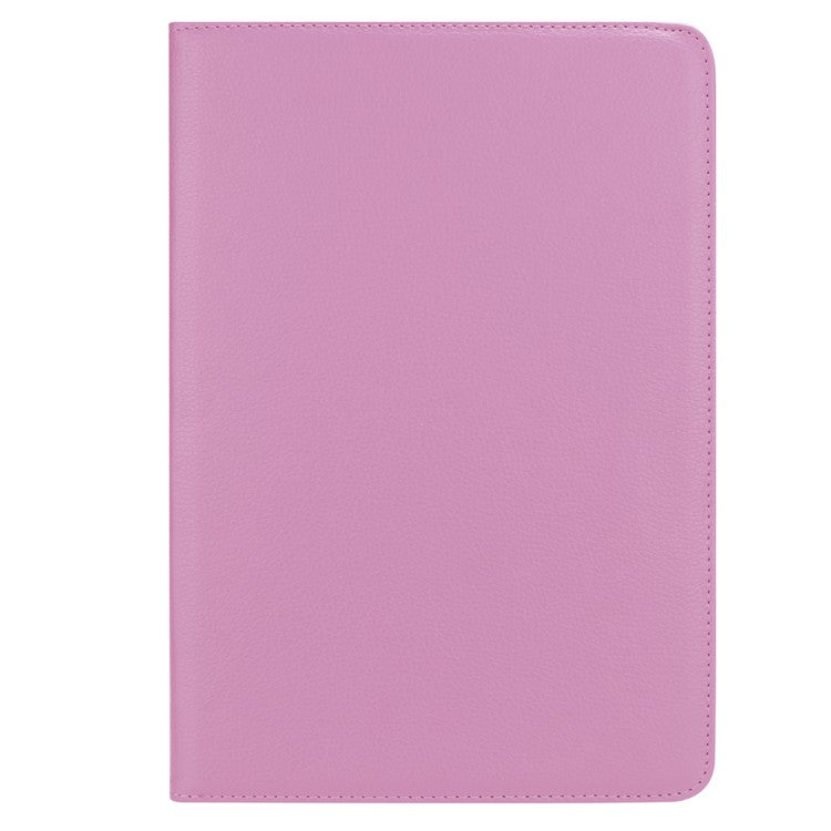 Litchi Grain Leather Stand Folio Cover for Huawei MediaPad M5 10/M5 10 (Pro) with Elastic Band - Pink