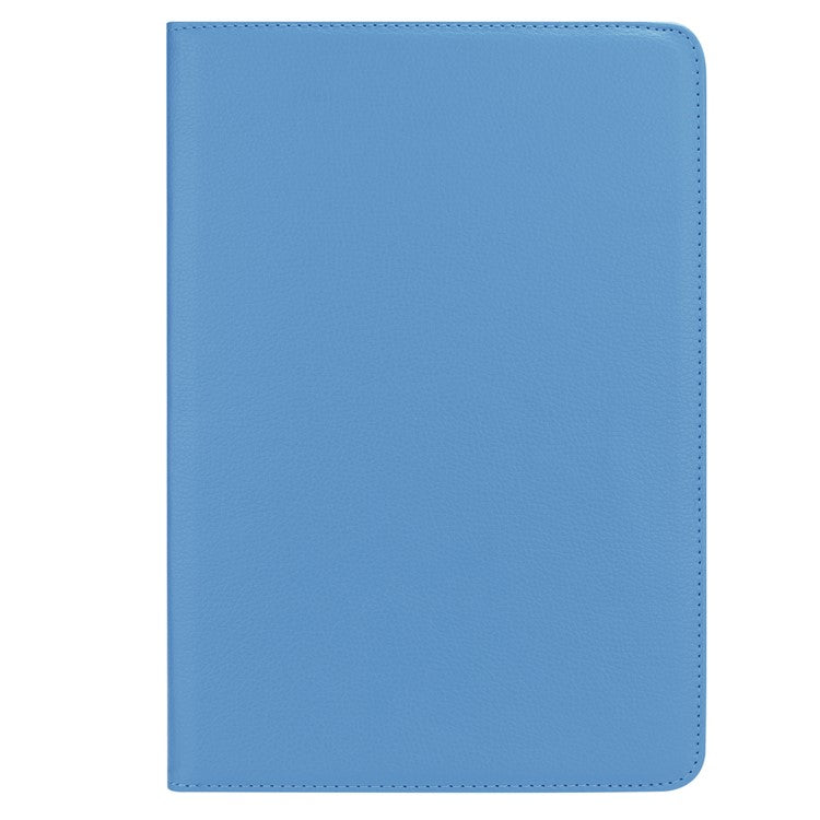 Litchi Grain Leather Stand Tablet Casing for Huawei MediaPad M5 10/M5 10 (Pro) with Elastic Band - Baby Blue