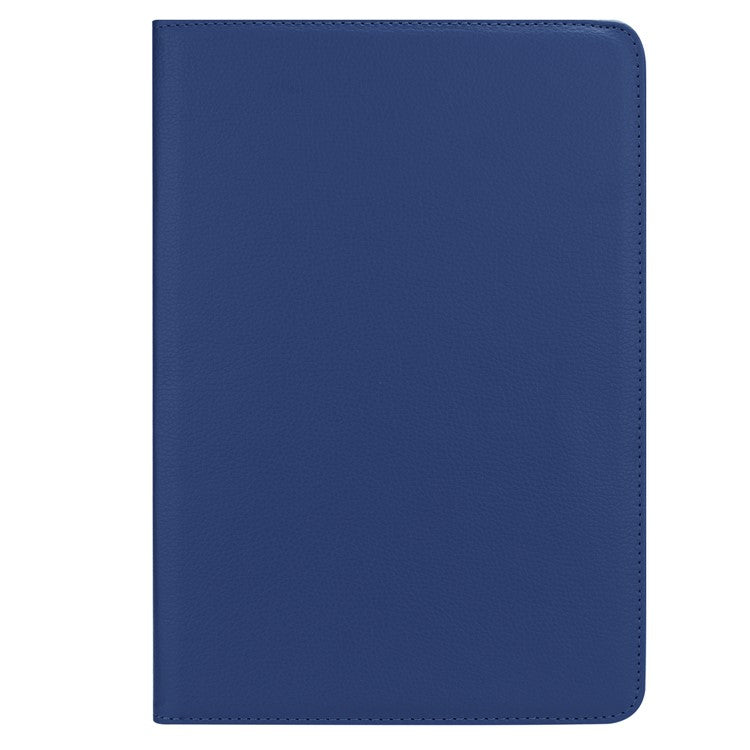 Litchi Grain Leather Stand Protective Shell for Huawei MediaPad M5 10/M5 10 (Pro) with Elastic Band - Dark Blue