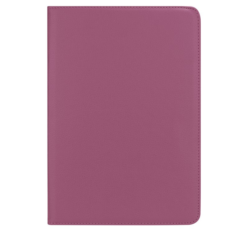 Litchi Grain Leather Stand Tablet Folio Cover for Huawei MediaPad M5 10/M5 10 (Pro) with Elastic Band - Purple