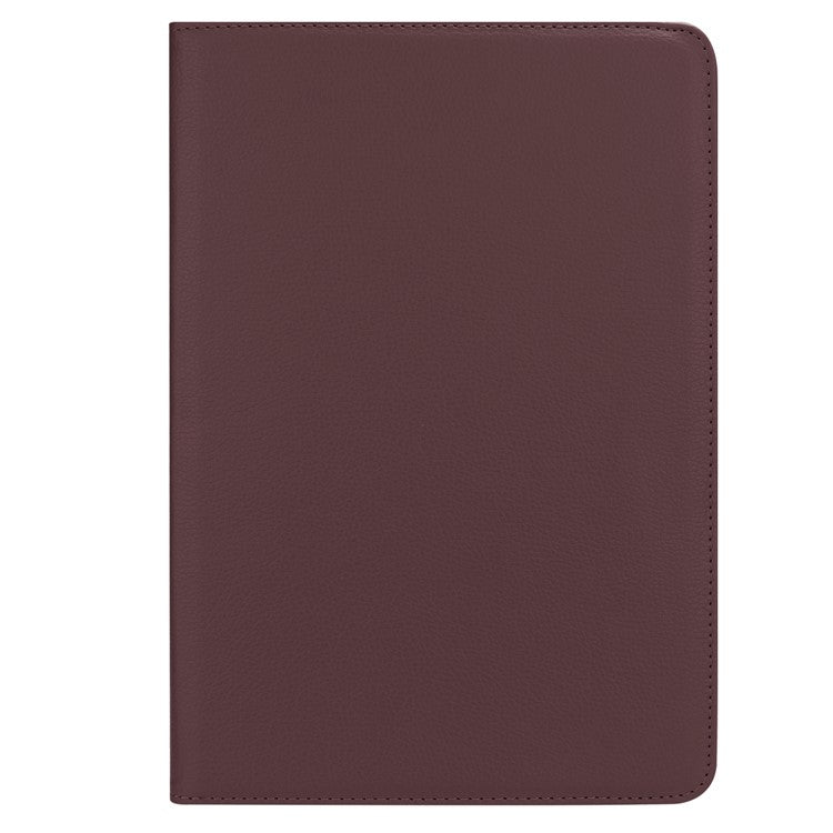 Litchi Grain Leather Stand Tablet Protective Casing for Huawei MediaPad M5 10/M5 10 (Pro) with Elastic Band - Brown
