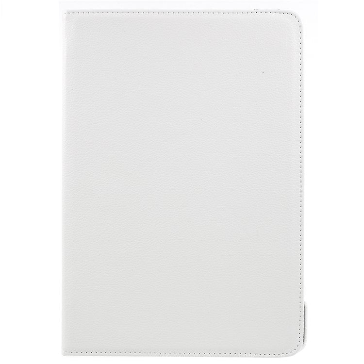 Litchi Skin Leather Cover with Rotating Stand for Huawei MediaPad M5 10 / M5 10 (Pro) - White