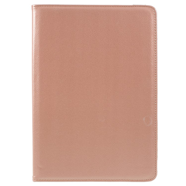 Litchi Skin Leather Protective Case with Rotating Stand for Huawei MediaPad M5 10 / M5 10 (Pro) - Rose Gold