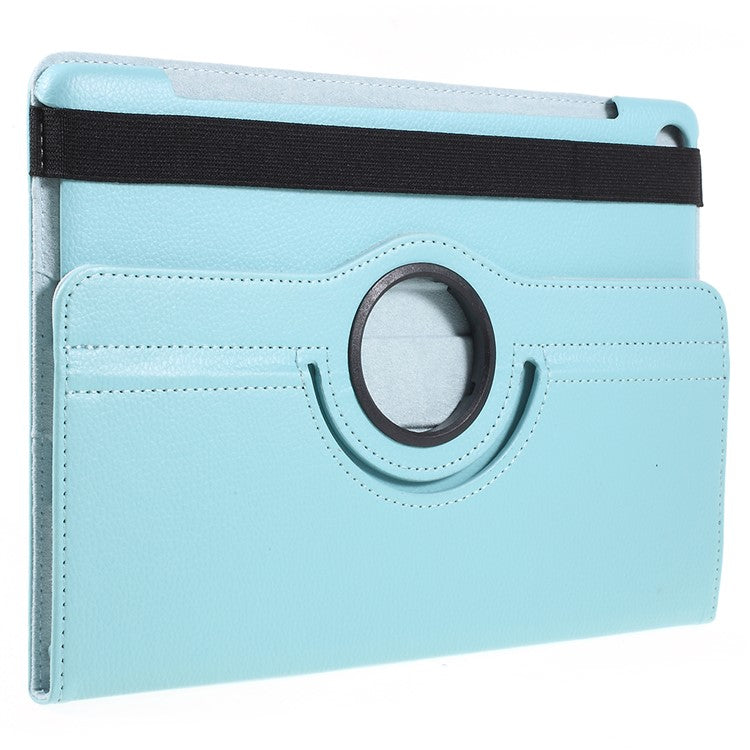 Litchi Skin 360-Degree Rotating Stand Leather Cover Case for Huawei MediaPad M5 10 / M5 10 (Pro) - Baby Blue