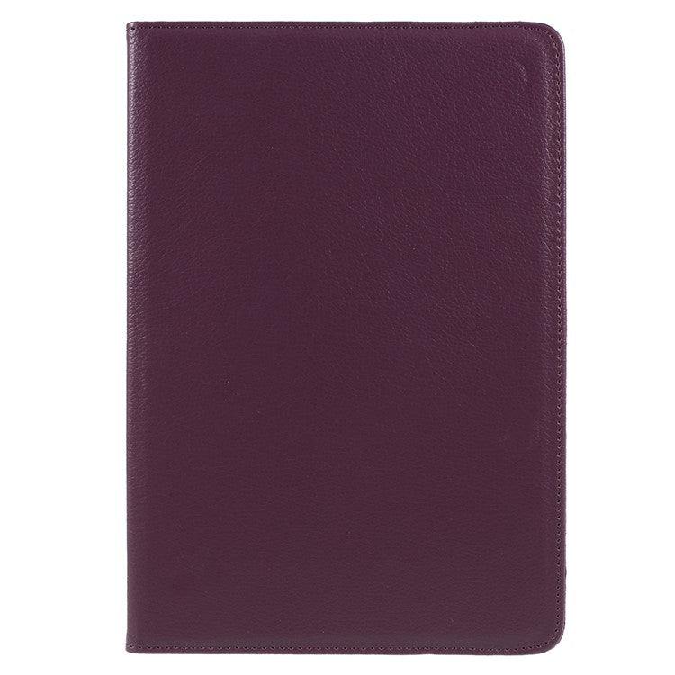 Litchi Skin Leather Cover Shell Case with Rotating Stand for Huawei MediaPad M5 10 / M5 10 (Pro) - Purple