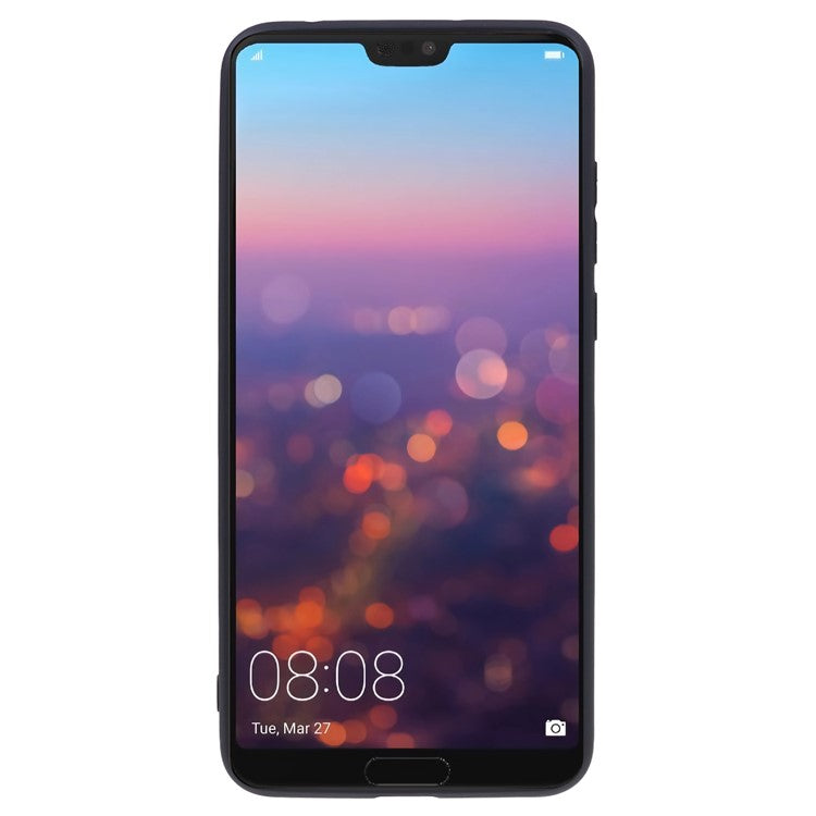 For Huawei P20 Pro Solid Color Matte Soft TPU Phone Case - Black