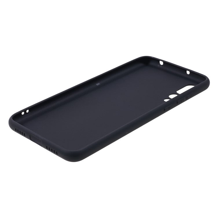 For Huawei P20 Pro Solid Color Matte Soft TPU Phone Case - Black