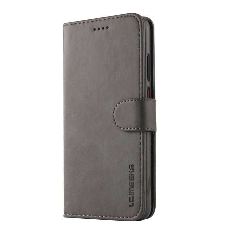 LC.IMEEKE Wallet Stand Leather Protective Flip Protective Case for Huawei P20 - Grey