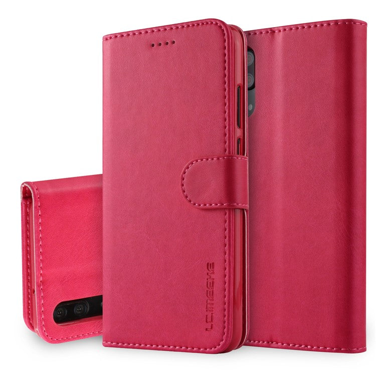 LC.IMEEKE Wallet Stand Leather Phone Cover for Huawei P20 - Rose