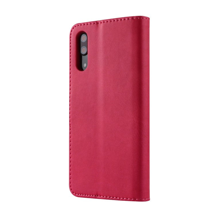 LC.IMEEKE Wallet Stand Leather Phone Cover for Huawei P20 - Rose