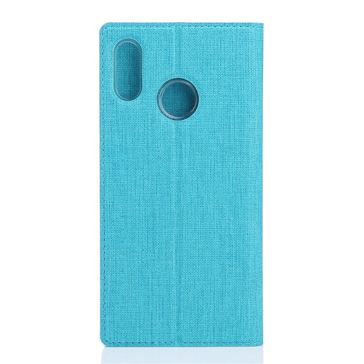 VILI DMX Auto-absorbed Leather Mobile Cover Shell with Card Slot for Huawei P20 Lite / Nova 3e - Blue