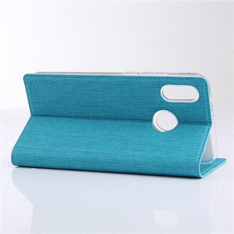 VILI DMX Auto-absorbed Leather Mobile Cover Shell with Card Slot for Huawei P20 Lite / Nova 3e - Blue