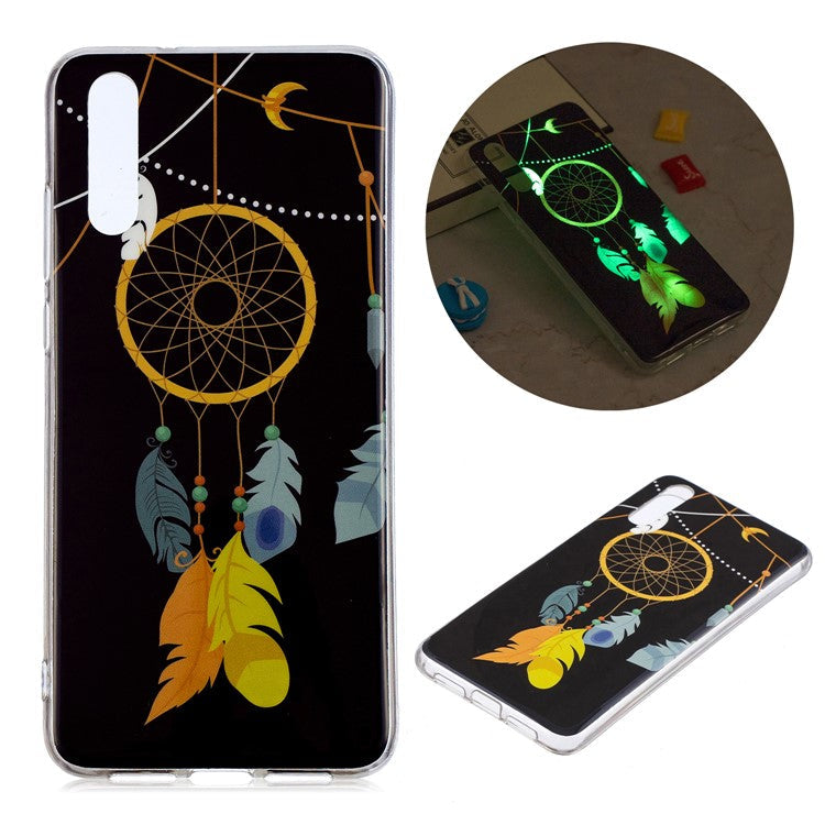 Luminous IMD Patterned Soft TPU Gel Case for Huawei P20 Pro - Dream Catcher
