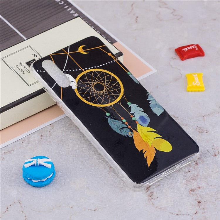 Luminous IMD Patterned Soft TPU Gel Case for Huawei P20 Pro - Dream Catcher