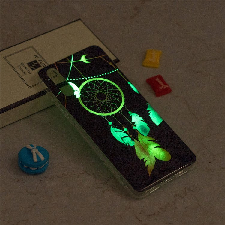 Luminous IMD Patterned Soft TPU Gel Case for Huawei P20 Pro - Dream Catcher