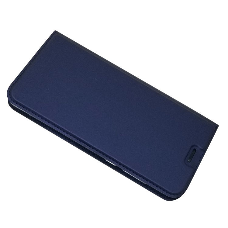 Magnetic Adsorption Leather Stand Phone Casing with Card Slot for Huawei P20 Pro - Dark Blue