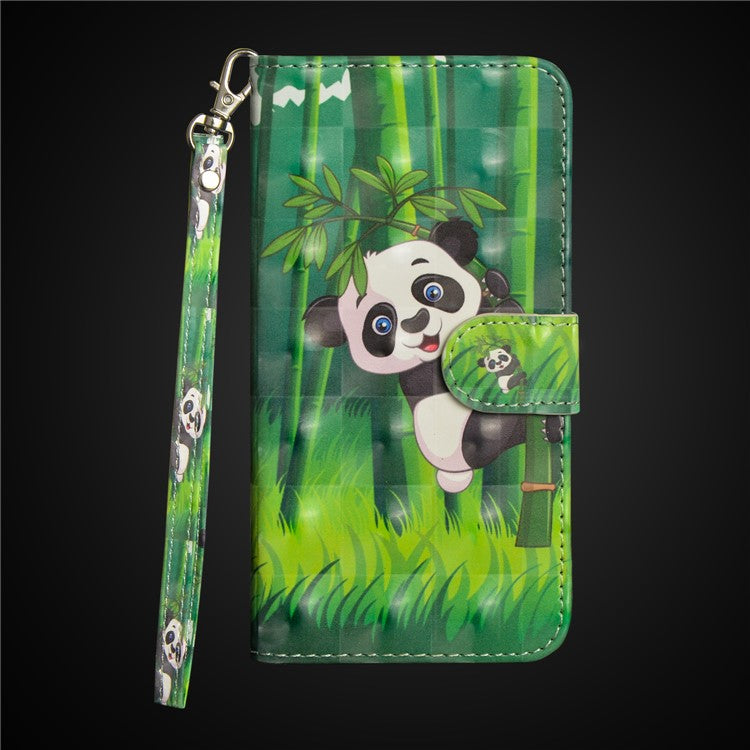 Pattern Printing Wallet Stand Leather Flip Case Cover for Huawei P20 Pro - Panda
