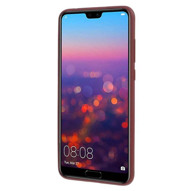 For Huawei P20 Pro Double-sided Matte TPU Phone Casing - Wine Red
