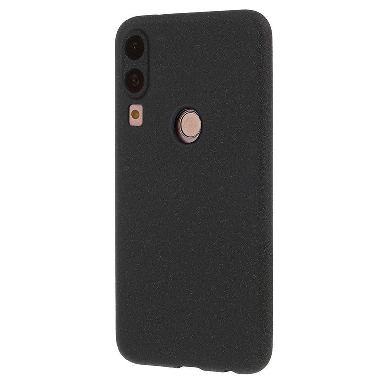 For Huawei P20 Lite / Nova 3e Double-sided Matte TPU Back Case Cover - Black