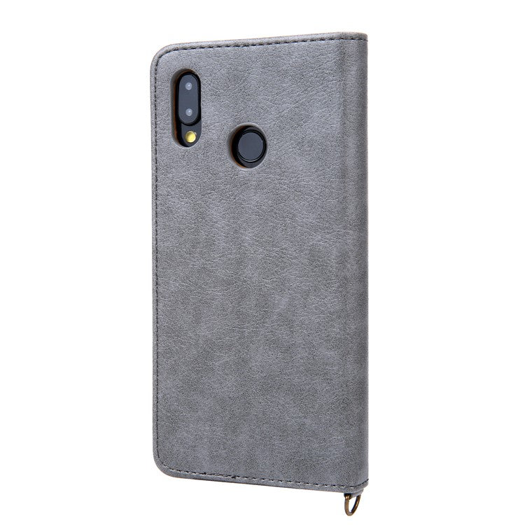 CMAI2 PU Leather Card Slots Phone Protection Casing for Huawei P20 Lite / Nova 3e (China) - Grey