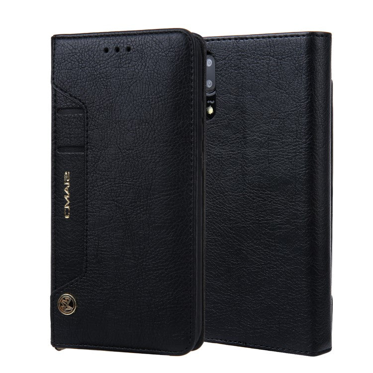 CMAI2 PU Leather Card Slots Mobile Casing for Huawei P20 Pro - Black