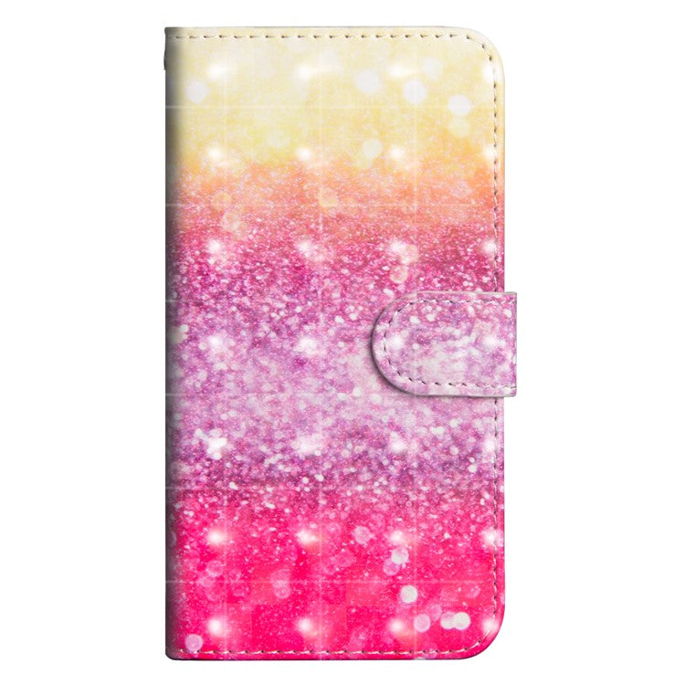 Pattern Printing PU Leather Cover Wallet StandShell for Huawei Honor 8X / Honor View 10 Lite - Glittery Elements