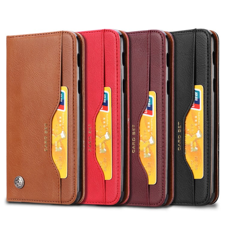 Auto-absorbed Leather Wallet Case for Huawei Mate 20 Lite - Black