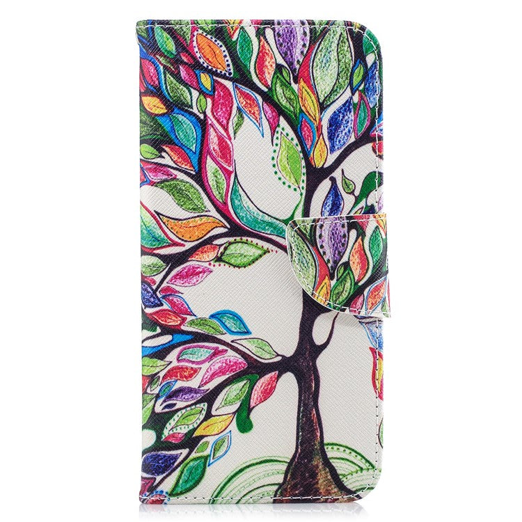 Pattern Printing PU Leather Wallet Case Cover for Huawei nova 3i / P Smart Plus - Colorized Tree