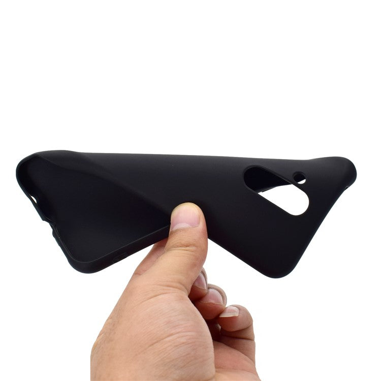 Solid Color Matte TPU Protector Case for Huawei Mate 20 Lite - Black