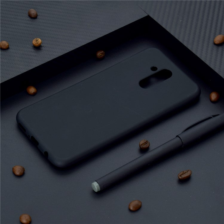 Solid Color Matte TPU Protector Case for Huawei Mate 20 Lite - Black
