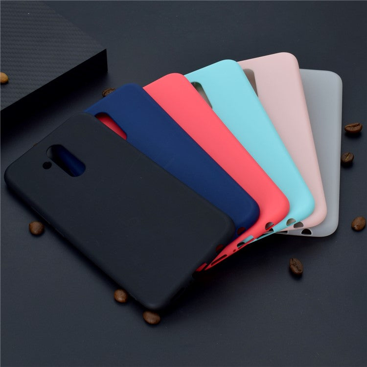 Solid Color Matte TPU Protector Case for Huawei Mate 20 Lite - Black