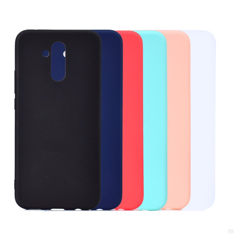 Solid Color Matte TPU Protector Case for Huawei Mate 20 Lite - Black