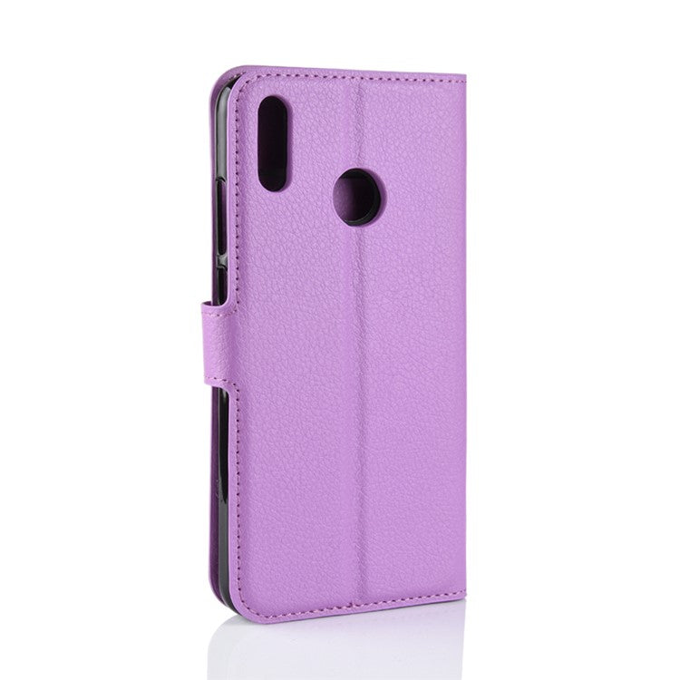 For Huawei Honor 8X / Honor View 10 Lite Case / Litchi Texture Wallet Stand Leather Mobile Phone Cover - Purple