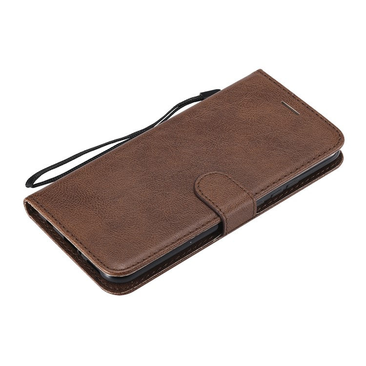 KT Leather Series-2 Wallet Leather Stand  Mobile Cover for Huawei Mate 20 Lite / Maimang 7 with Strap - Brown