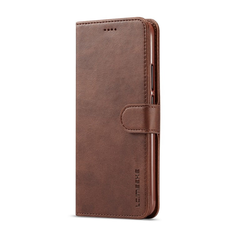 LC.IMEEKE Wallet Leather Stand Case for Huawei Mate 20 Lite - Coffee
