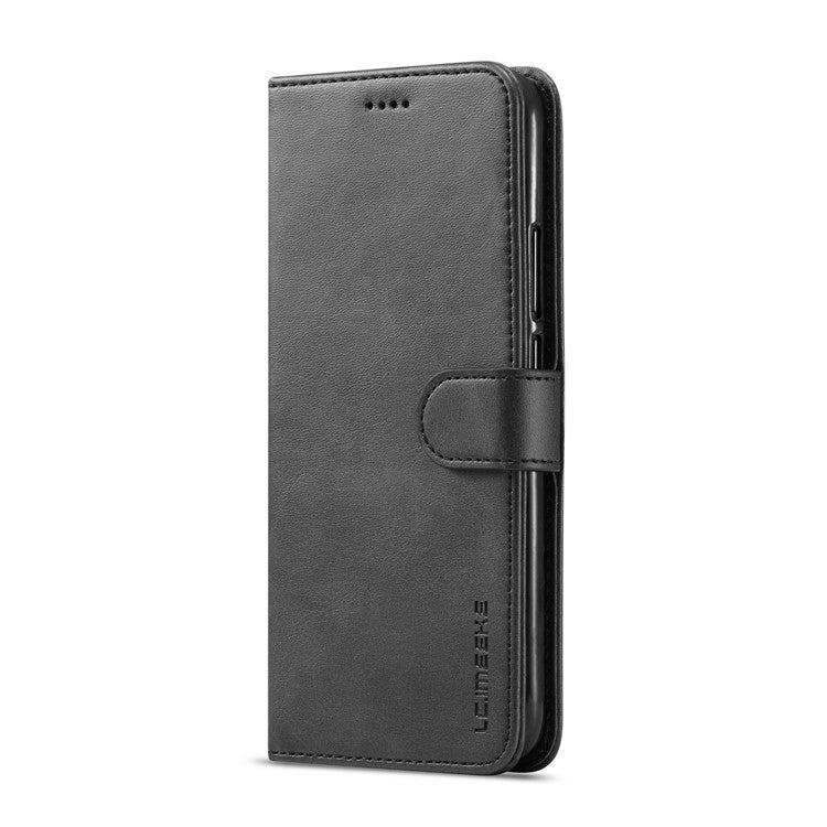 LC.IMEEKE Wallet Leather Stand Shell for Huawei Mate 20 Lite - Black