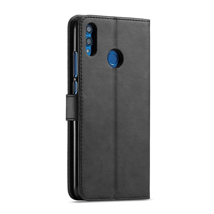 LC.IMEEKE Wallet Leather Stand Cover for Huawei Honor 8X / Honor View 10 Lite - Black