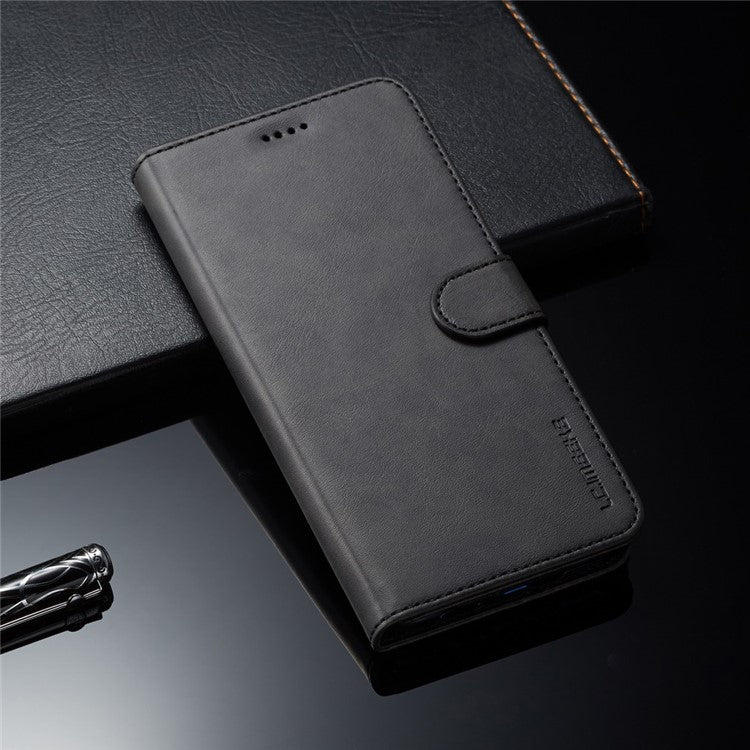 LC.IMEEKE Wallet Leather Stand Cover for Huawei Honor 8X / Honor View 10 Lite - Black