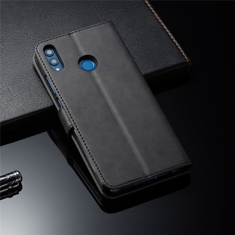 LC.IMEEKE Wallet Leather Stand Cover for Huawei Honor 8X / Honor View 10 Lite - Black