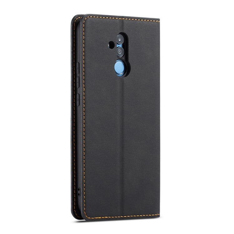 FORWENW Fantasy Series Silky Touch Leather Wallet Case Cover for Huawei Mate 20 Lite - Grey