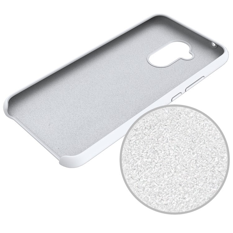 Liquid Silicone Protector Cover for Huawei Mate 20 Lite - White