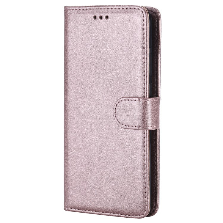 Magnetic KT Leather Series-3 Detachable 2-in-1 Wallet Leather Casing for Huawei P20 Pro - Rose Gold