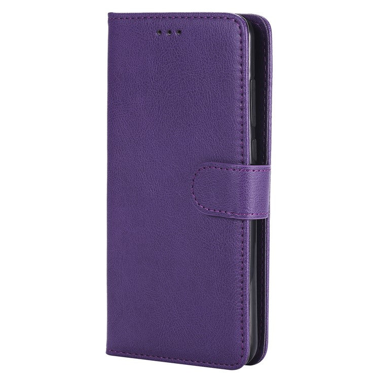 Magnetic KT Leather Series-3 Detachable 2-in-1 Stand Leather Phone Shell for Huawei P20 Pro - Purple