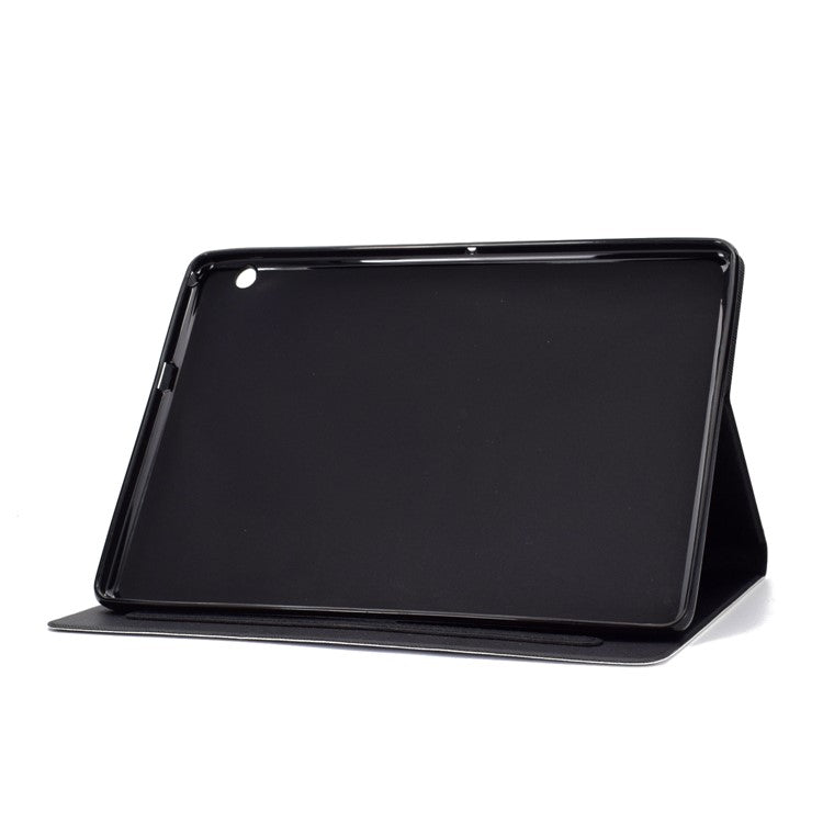 Shock-proof Pattern Printing Card Slot Stand PU Leather Tablet Case for Huawei MediaPad T3 10 - Cat with Blue Eyes